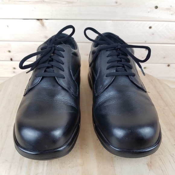 Apex B2000M Black Leather Comfort Shoes Men\'s Size 9.5 X-Wide Lace-up Oxfords main image 8